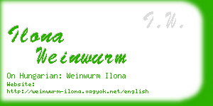 ilona weinwurm business card
